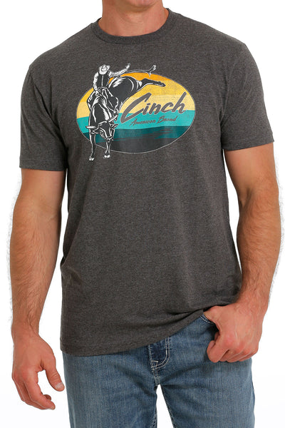 Cinch Men's Heather Charcoal Bull Rider T-Shirt