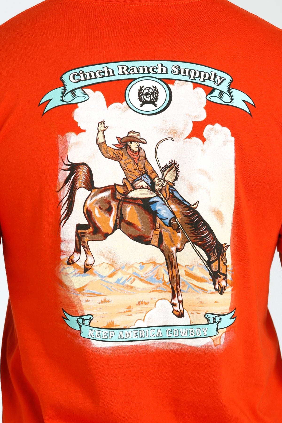 Cinch Men's "Cinch Ranch Supply, Keep America Cowboy" T-shirt