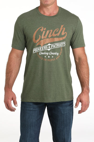 Cinch Men's Pioneers & Patriots Cowboy Country T-Shirt