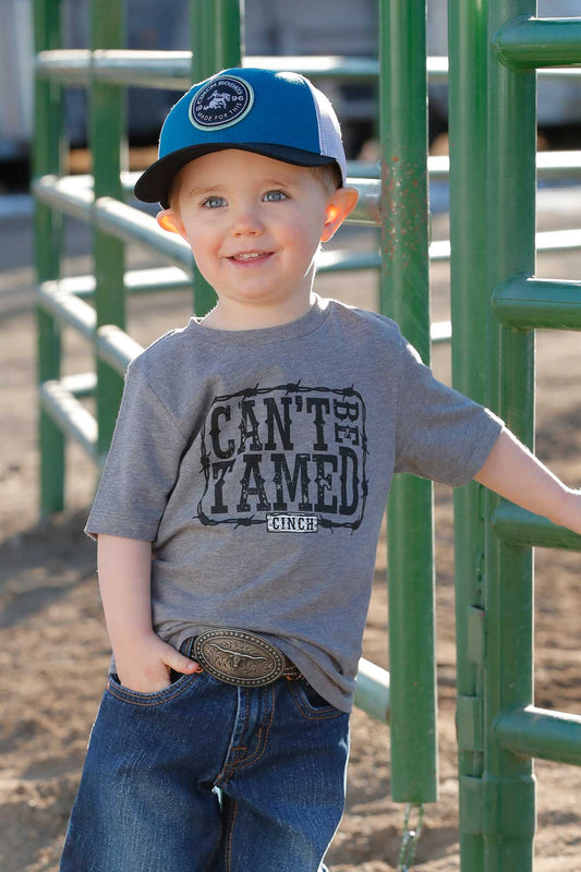 Cinch Toddler Boy's "Can't Be Tamed" Grey T-Shirt