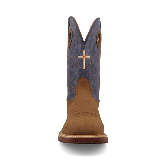 Twisted X Men's 12" Clay & Peacock Square Toe Western Work Boot