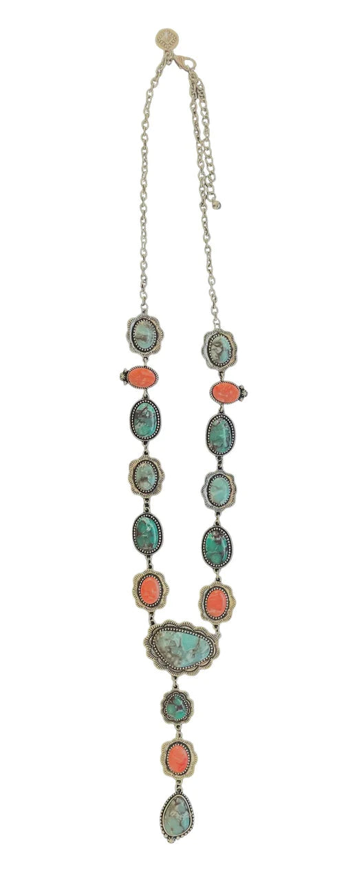 West & Co. Multi Color Lariat Style Necklace