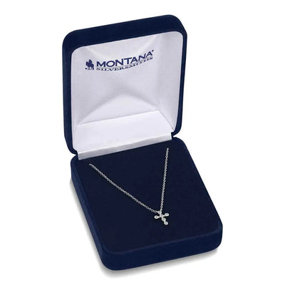 Montana Silversmiths Simple Belief Crystal Cross Necklace