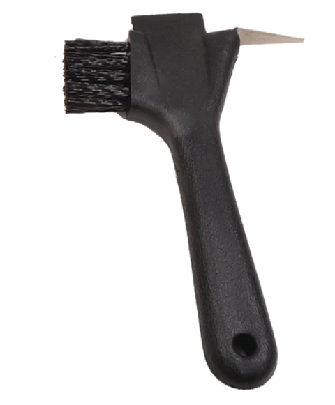 Hoof Pick with Brush and Scraper