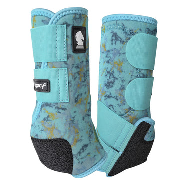 Classic Equine Legacy2 Turquoise Slab Pattern Small Front Boots-2 Pack