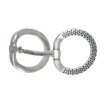 Cowboy Tack Black Rasp Eggbutt Snaffle Bit