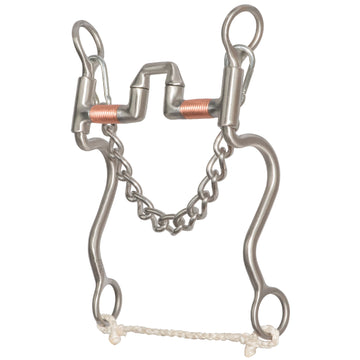 Cowboy Tack Walt Woodard 1 By 1 Copper Wrapped Square Correctional Bit