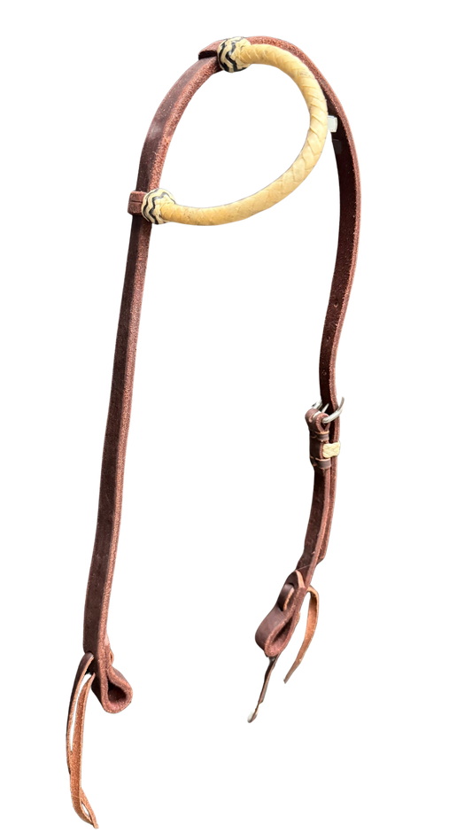 Jerry Beagley Sliding Rawhide One Ear Headstall