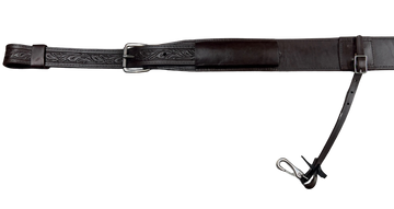 Circle Y 3" Floral Walnut Flank Cinch