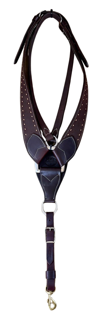 Martin Chocolate Roughout Pulling Collar w/Buckstitching