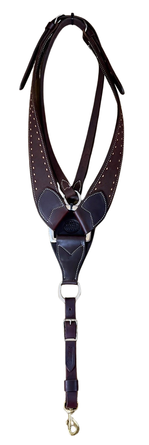 Martin Chocolate Roughout Pulling Collar w/Buckstitching
