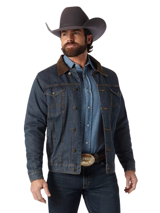 Wrangler Blanket Lined Denim Jacket-Rustic