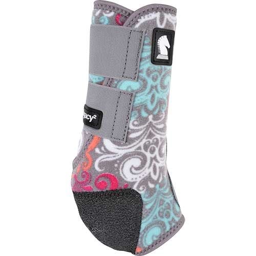 Classic Equine Legacy2 Grey Scroll Large Hind Boots-2 Pack