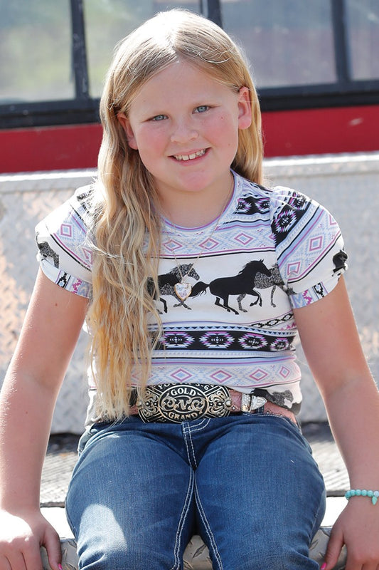 Cruel Girl's Horse White T-Shirt