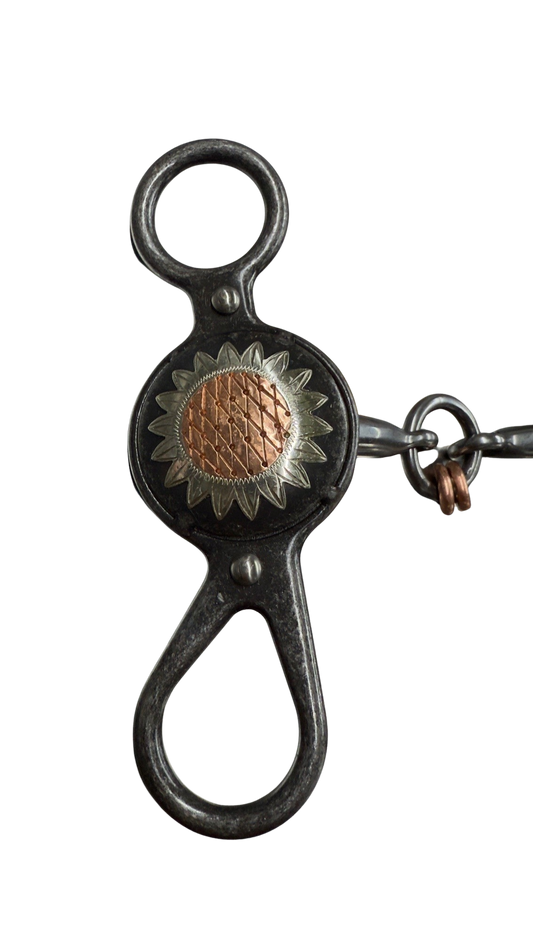 Copper Flower Argentine Smooth Lifesaver Snaffle Bit