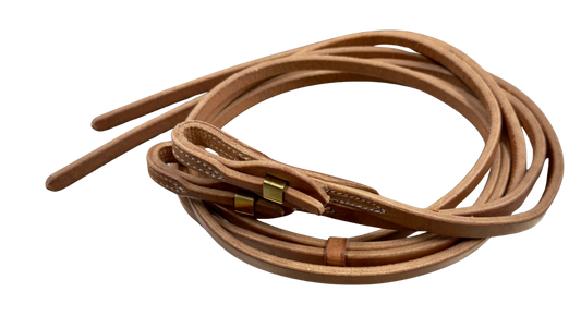 Berlin Custom Leather 5/8" Quick Change Harness Leather Split Reins