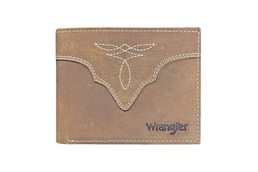Wrangler Crazy Horse Tan Leather BiFold Wallet