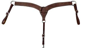 2" Chocolate Roughout Breastcollar