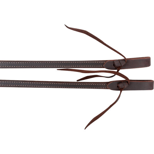 Martin Saddlery Split Reins 5/8" Thick Tied Ends w/Double Stitched Light Latigo
