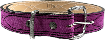 Double J Saddlery Women's Fuchsia Suede Belt