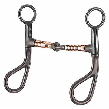 Tough1 Teardrop Copper Wrapped Snaffle Bit