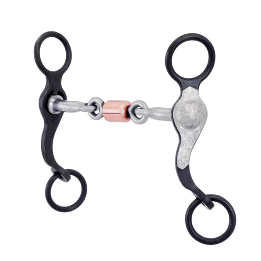 Cowboy Tack Santa Fe Flower Twist Dog Bone Pony Bit