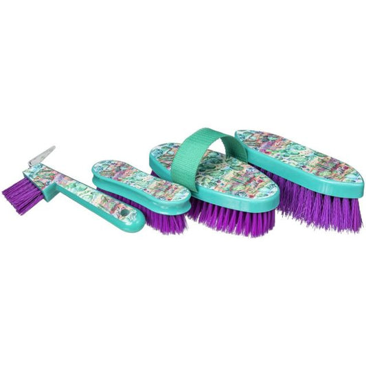 Tough1 4-Piece Printed Brush Set