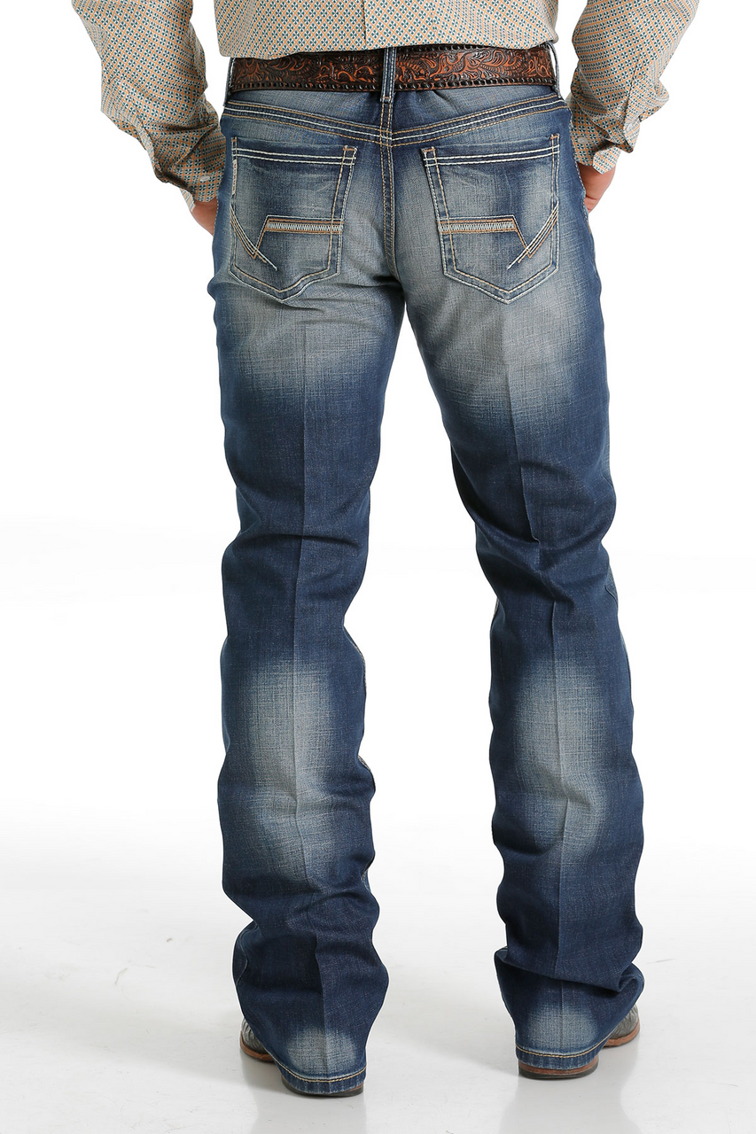 Cinch Men's Ian Slim Fit Bootcut Jeans – R Bar B - Main Image