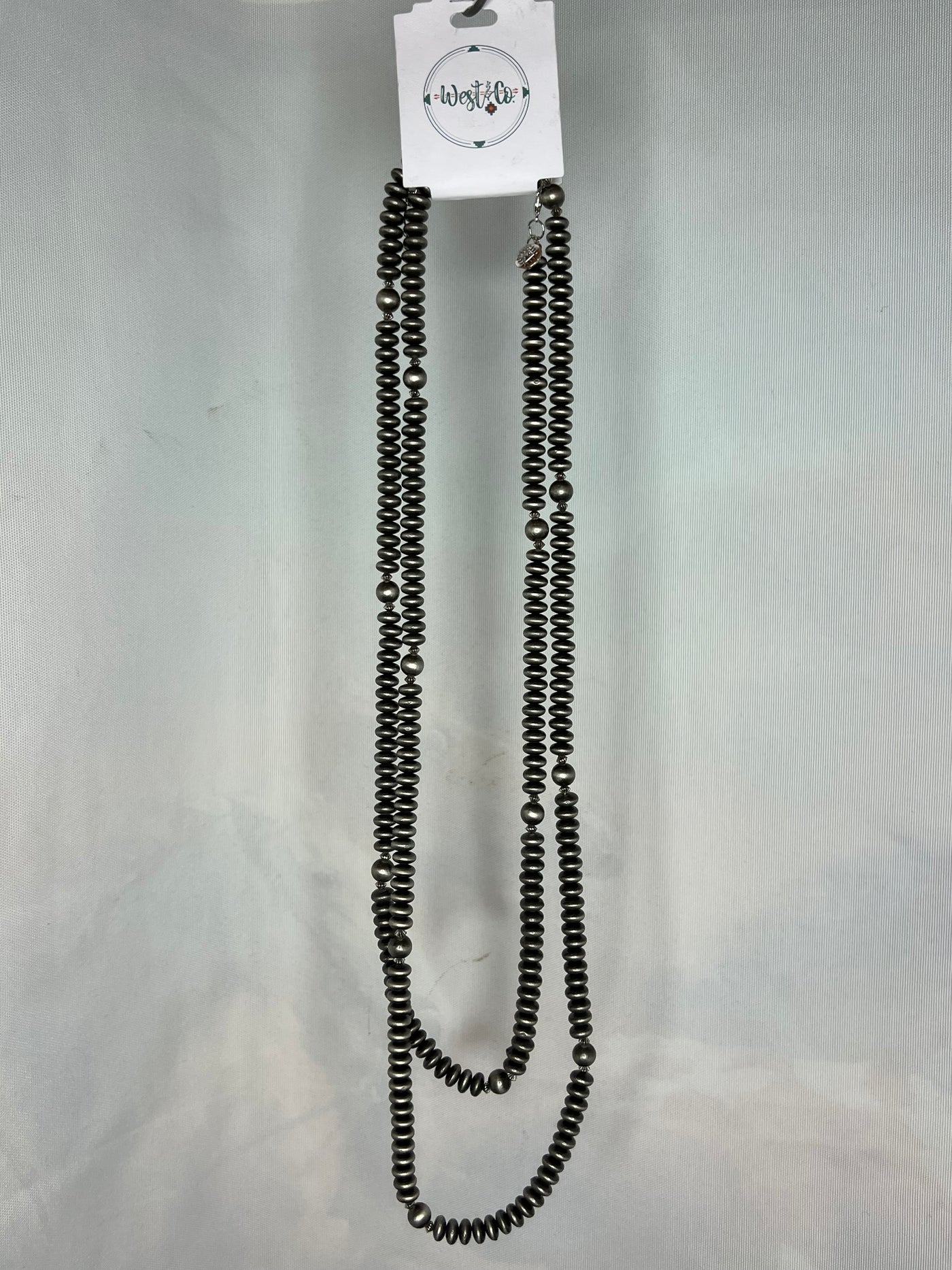 West & Co. 66" Navajo Pearl Bead Necklace