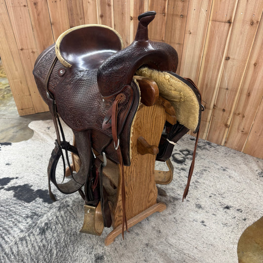 Used Brazos Saddlery Cutting Saddle, 15" Seat
