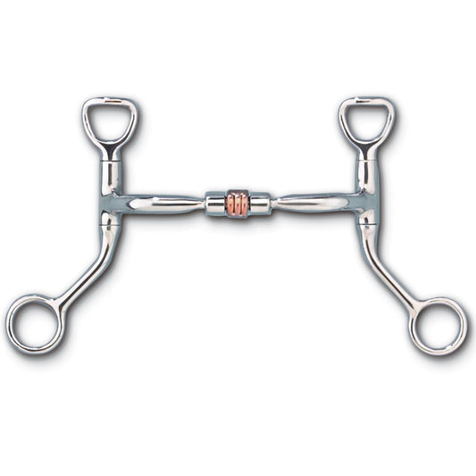 Myler HBT Shank with Comfort Snaffle with Copper Roller Bit