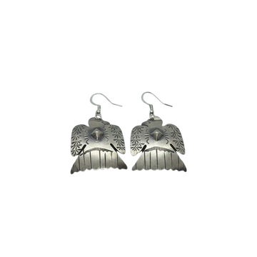 Tim Yazzie Sterling Silver Thunderbird Earrings