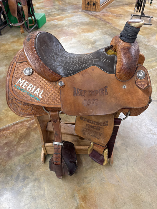 Used Cowboy Classic Roper Saddle, 15" Seat