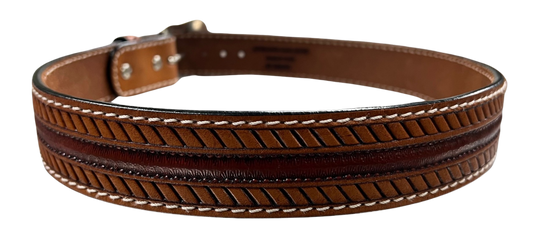 Ranger Belt Company Men's Two Tone Brown Leather Belt