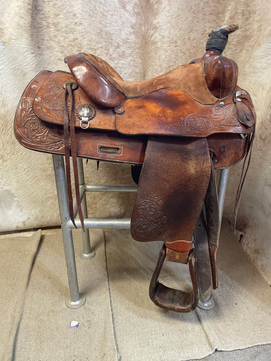 Used Western Pleasure Saddle, 14.5"