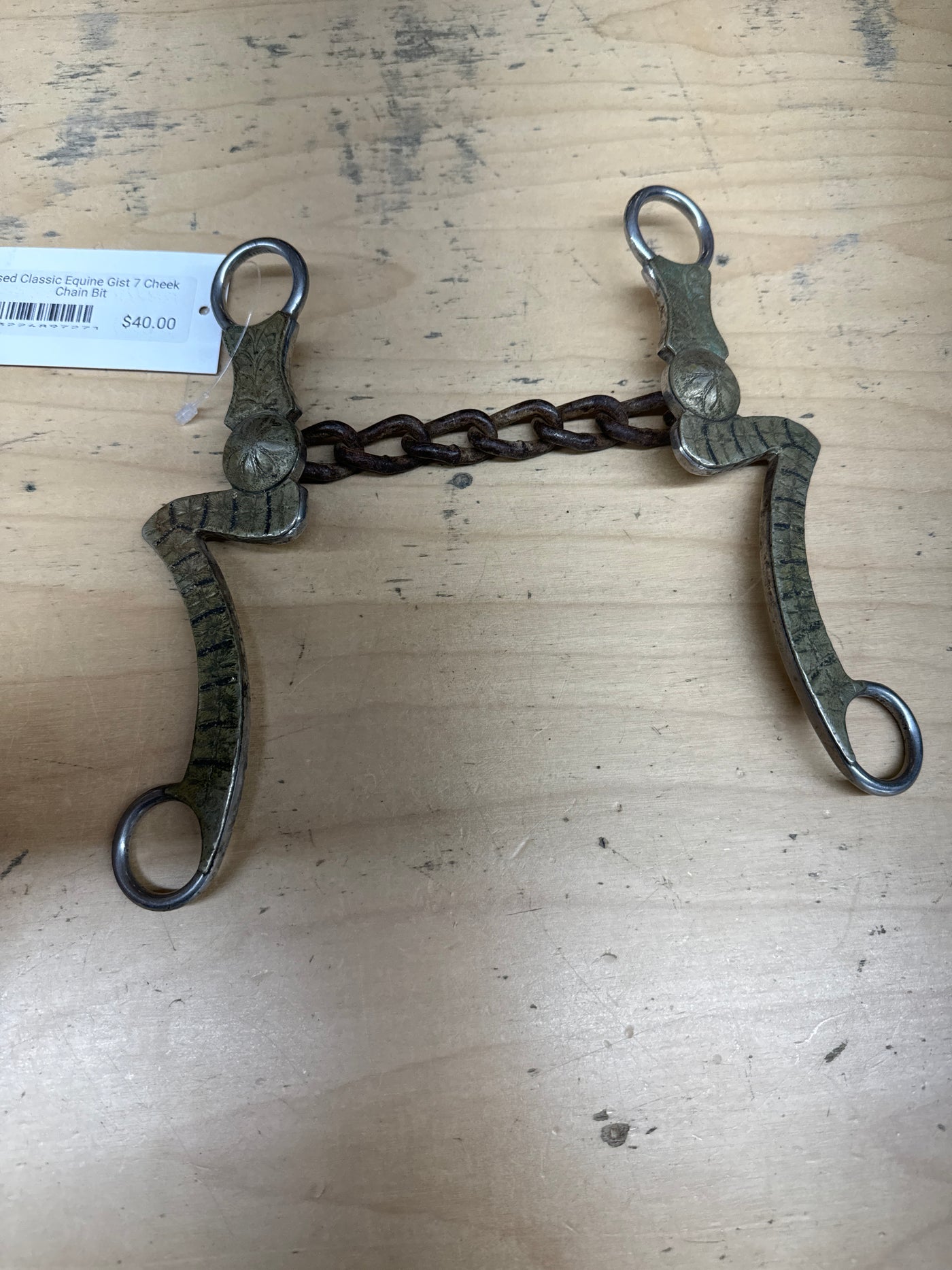 Used Classic Equine Gist 7 Cheek Chain Bit