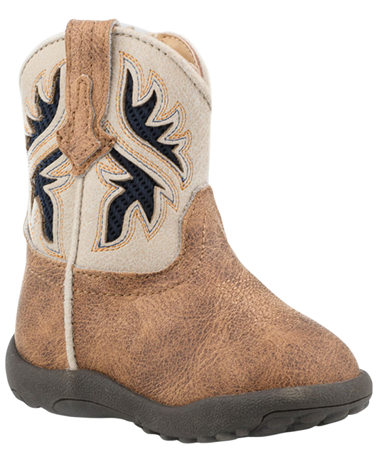 Roper Infant Kid's Cowbabies Draftmaster Tan Western Boots