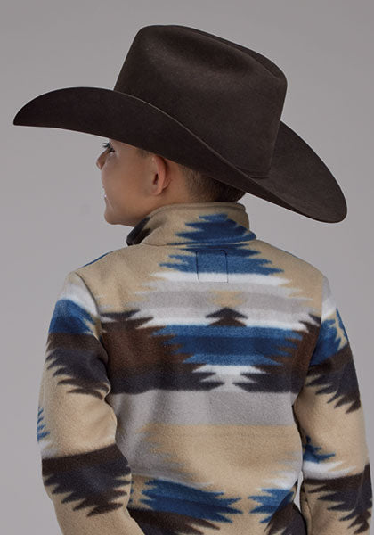 Roper Aztec Printed Micro Fleece Jacket