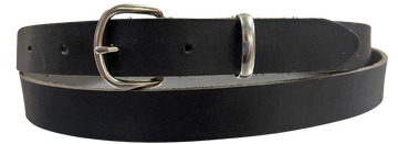 Black Leather Men's 60" Belt