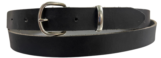 Black Leather Men's 60" Belt