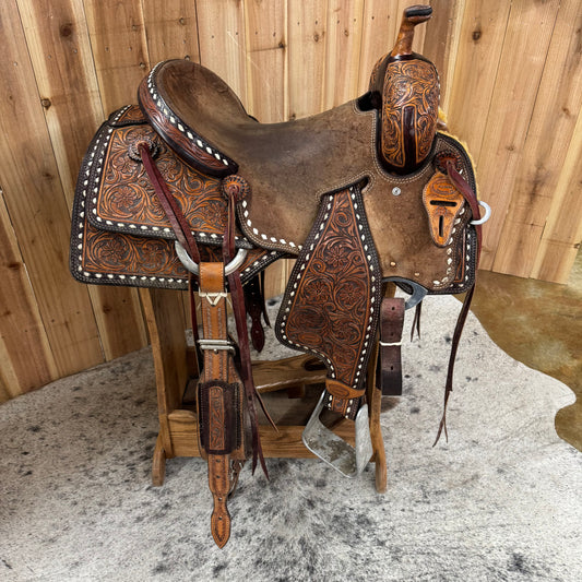 Used Laredo Seat Rig Ranch Cutter, 15.5" Seat