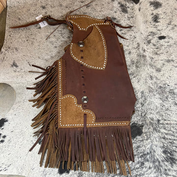 Used Brown Leather Chinks
