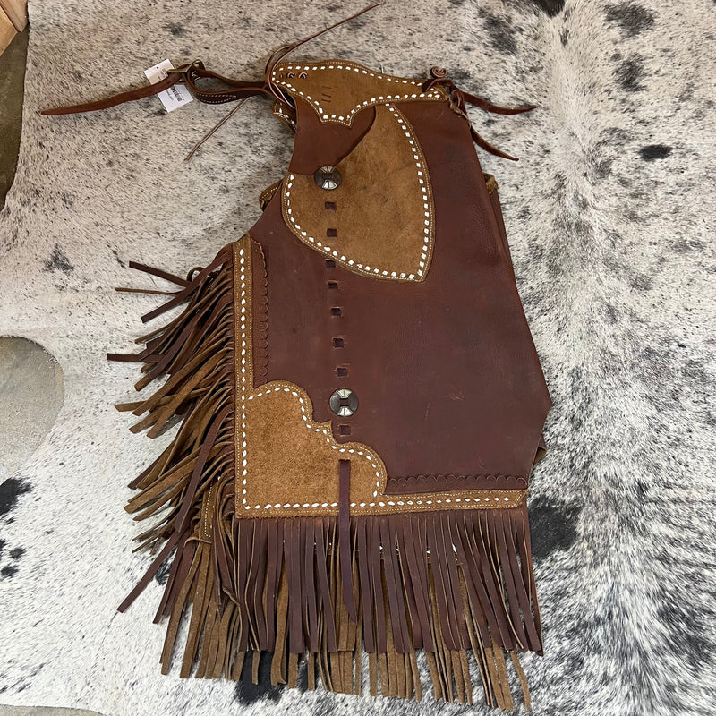 Used Brown Leather Chinks