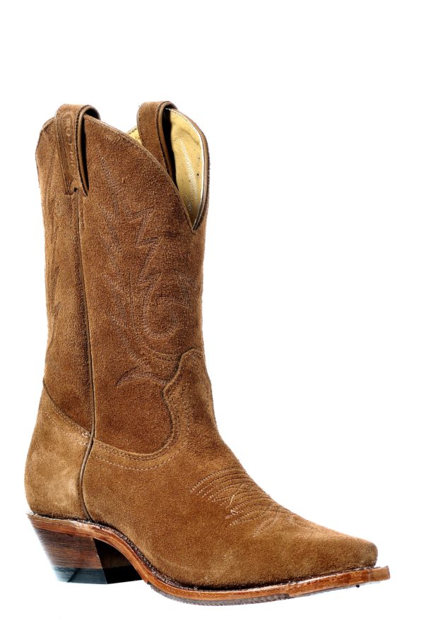 Boulet Women's Whiskey Suede Western Snip Toe Boot