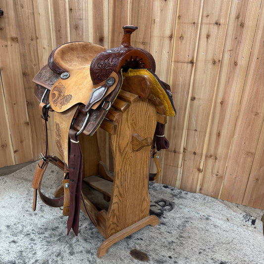 Used Circle T Roper Saddle, 14" Seat