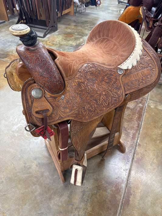 Used Billy Cook Roper Saddle, 15.5"
