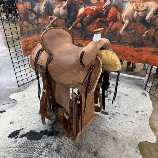 Triple T Leather Ranch Saddle, 15.5" Seat