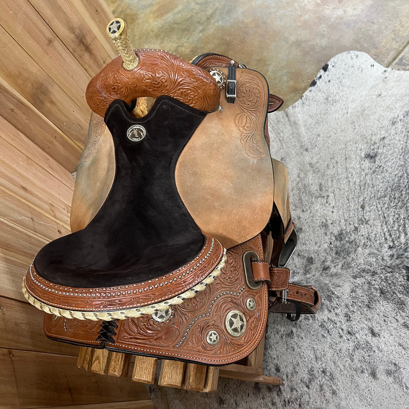 Used Circle Y KL Quick Shooter Flex2 Saddle, 16" Seat