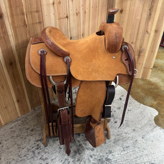 R Bar B Summit Series Roper Saddle, 14.5" Seat
