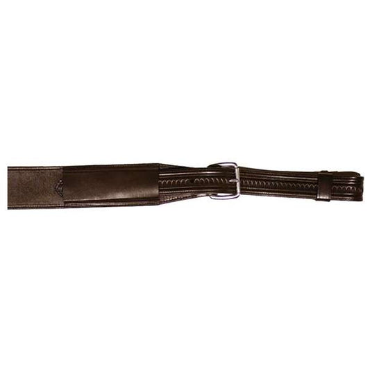 Circle Y 3" Shell Tooled Walnut Flank Cinch